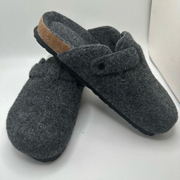 CUSHIONAIRE Womens Clog 6.5 GRAY WOOL - Picture 6 of 7